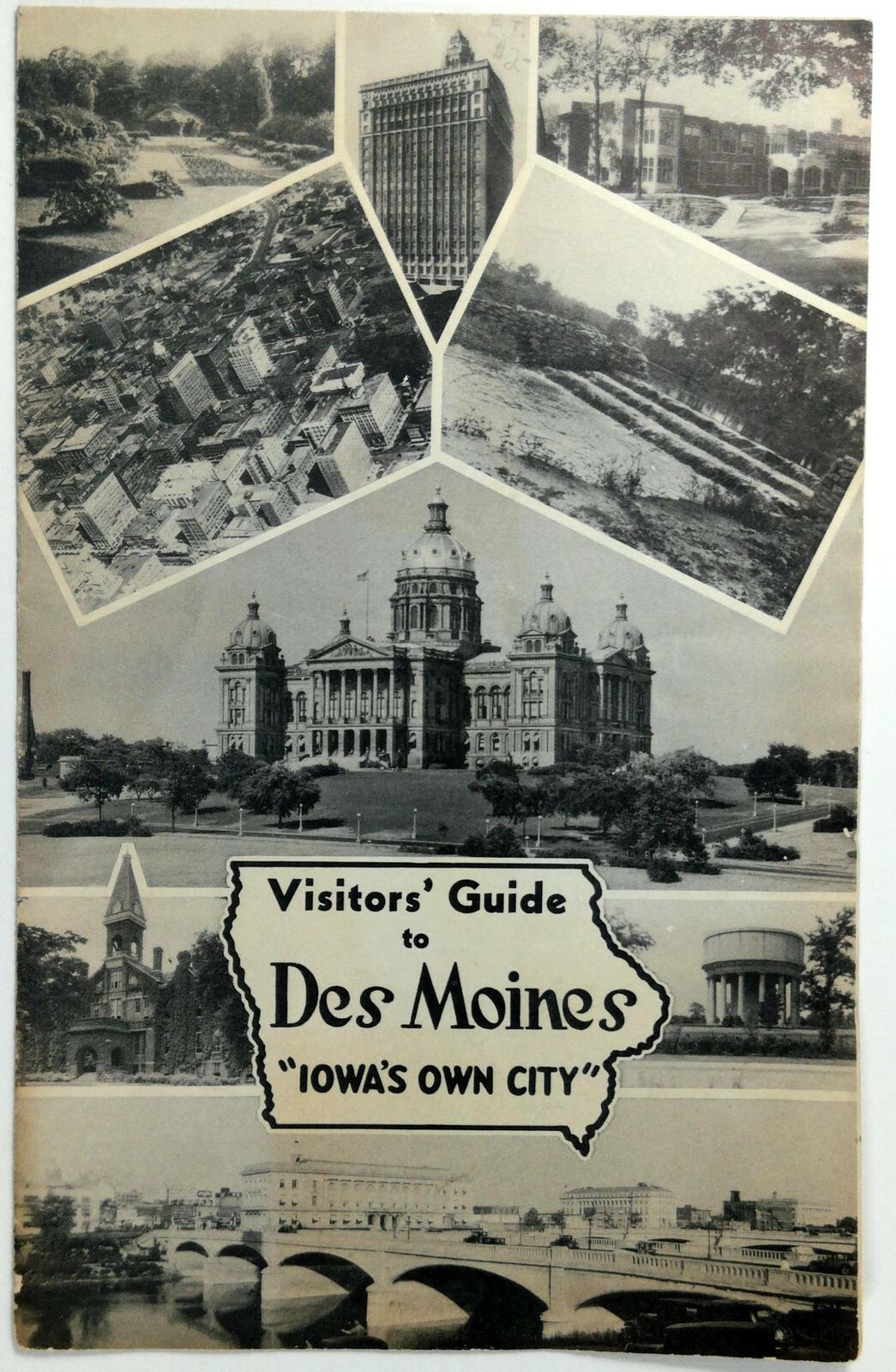 1930\'s - 1940\'s DES MOINES Iowa Visitors Guide Iowa\'s Own City Chamber Commerce