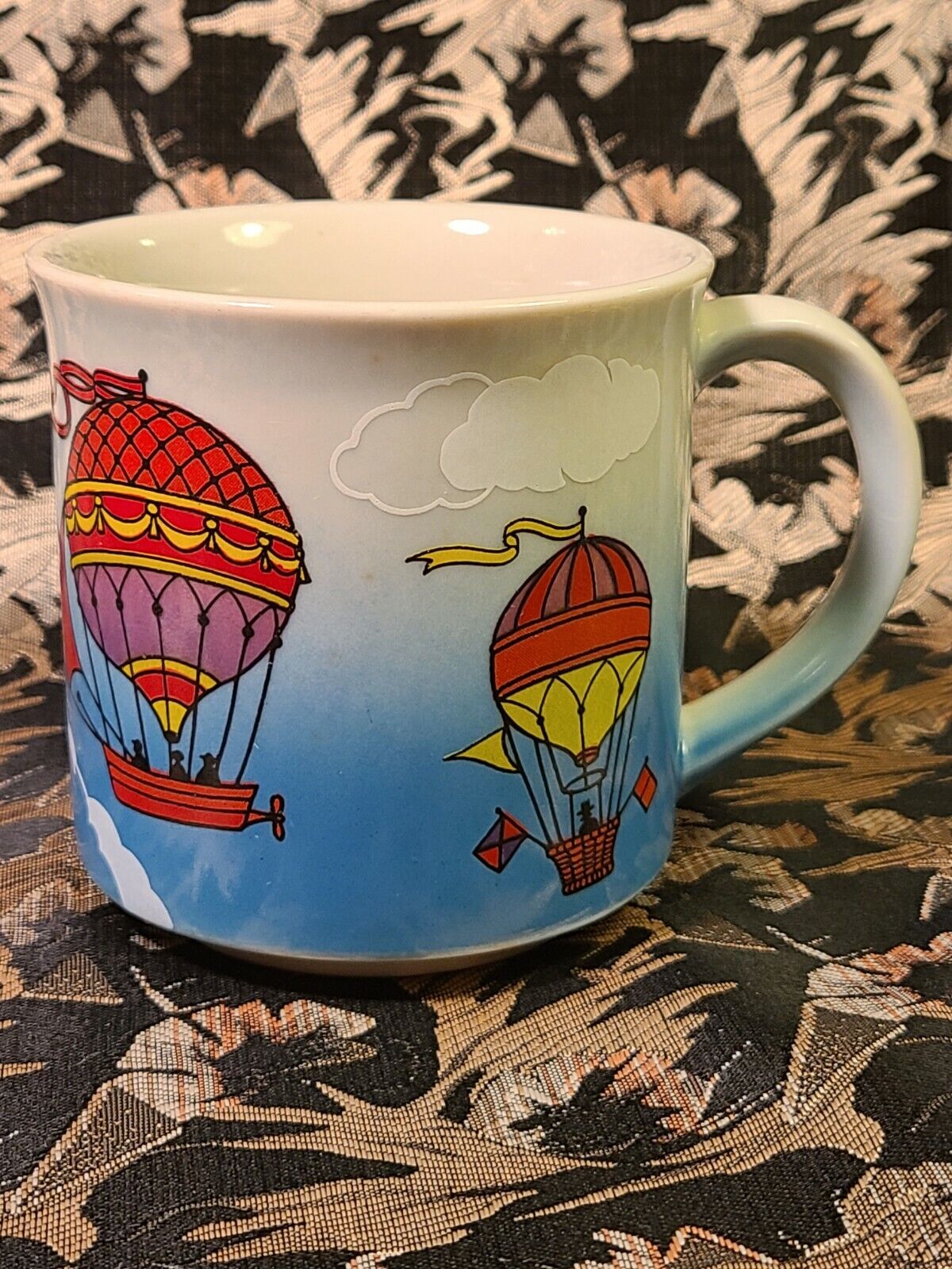 Steampunk Flying Balloon Air Ship Coffee Mug Cup - Colorful 10 Oz.