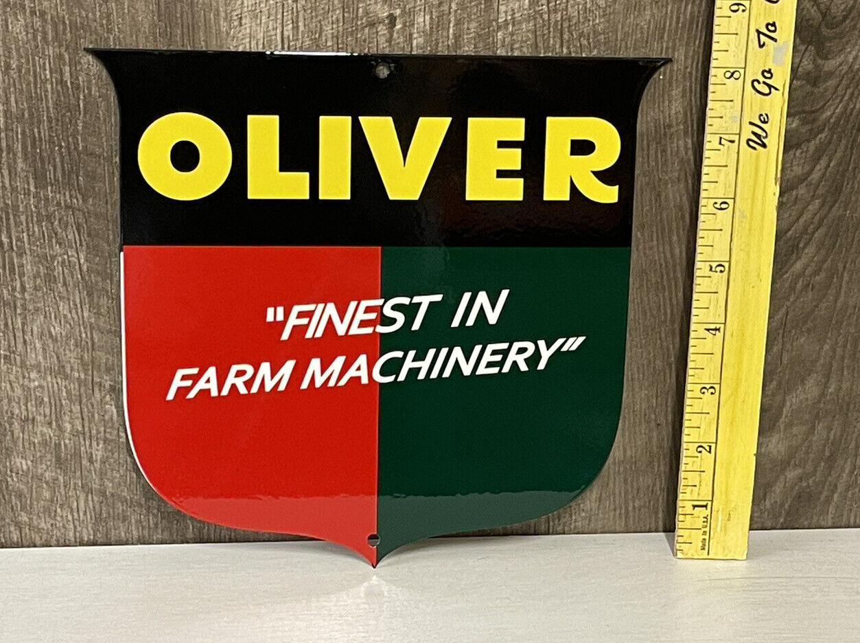 Oliver Metal Sign Agriculture Tractor Diesel Farming Machinery Service Gas Oil