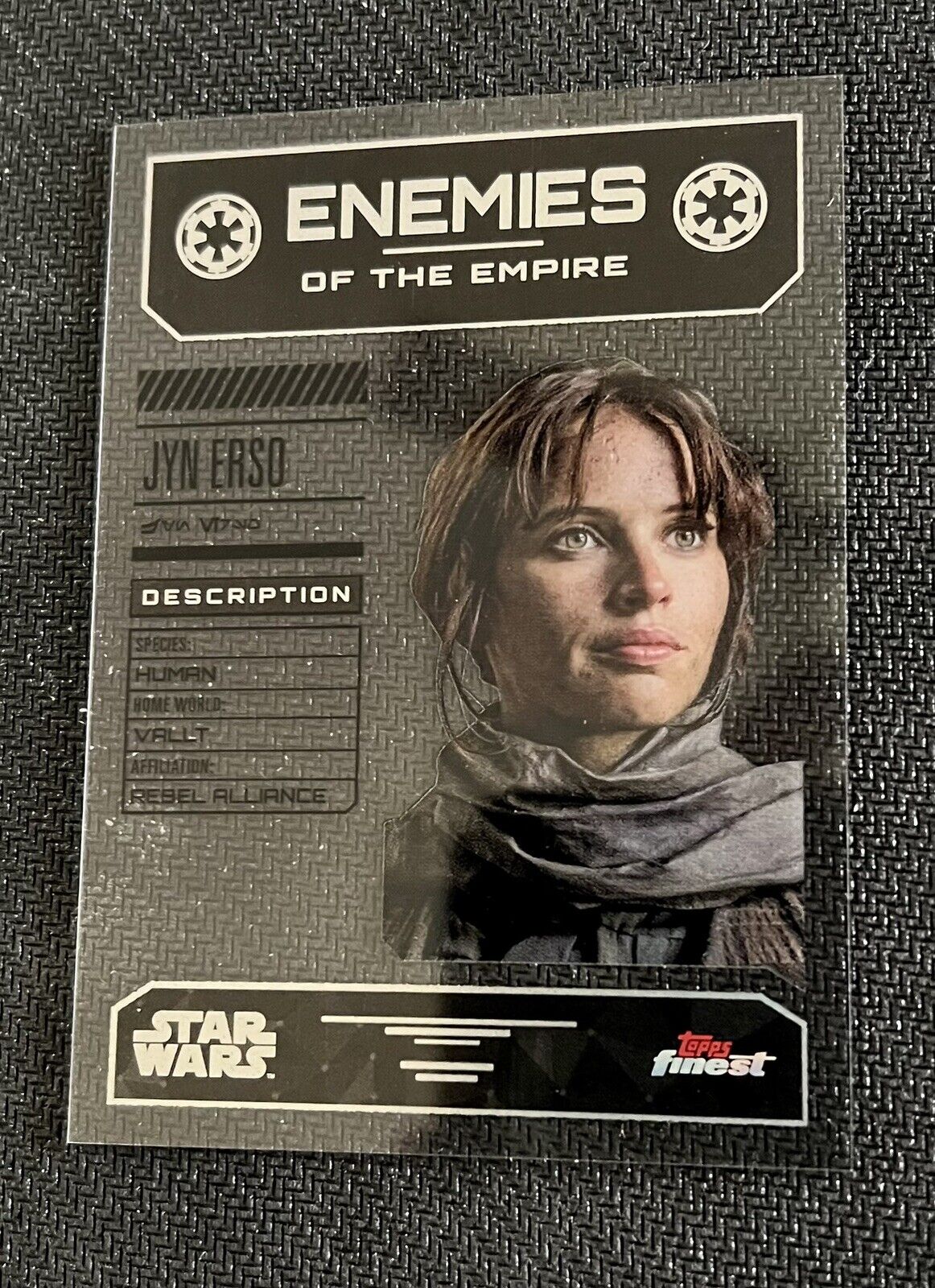 2023 Topps FINEST Star Wars JYN ERSO Enemies Of The Empire #EOTE-9