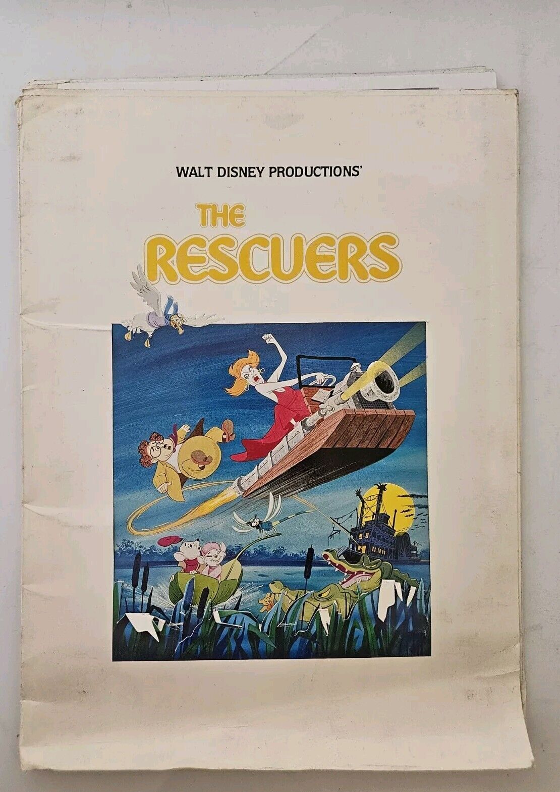 Disney's The Rescuers 1978 Press Kit with press photos
