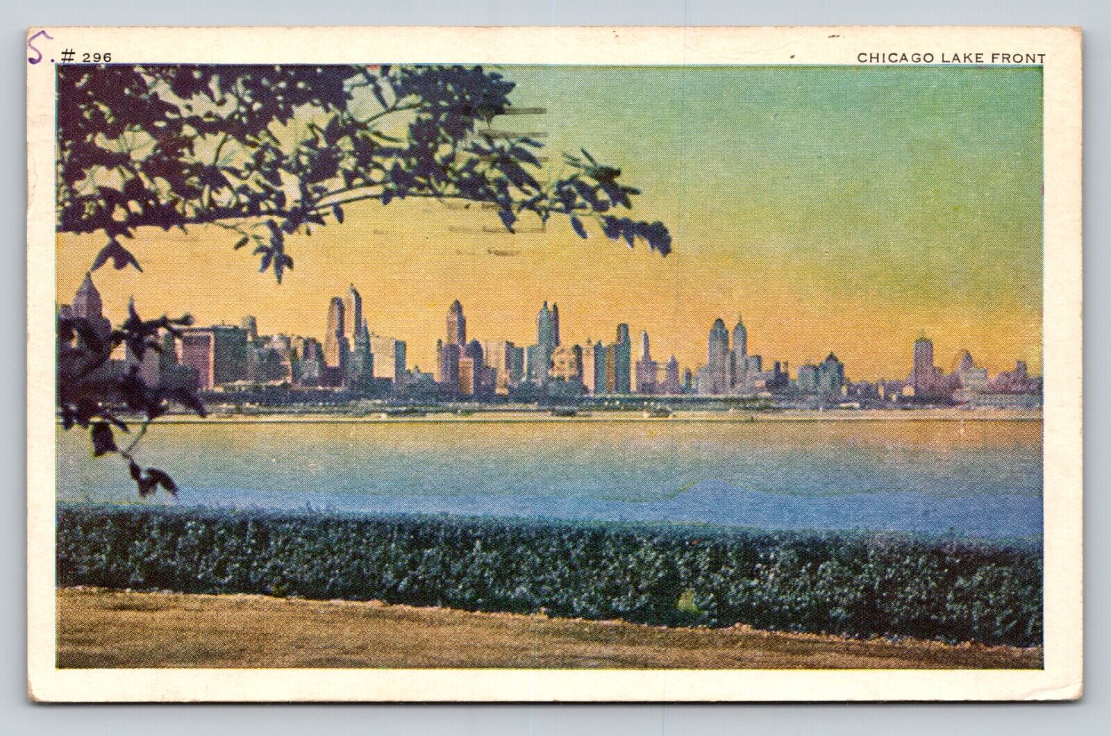c1950 Chicago Lake Front, Mother\'s Message VINTAGE Postcard