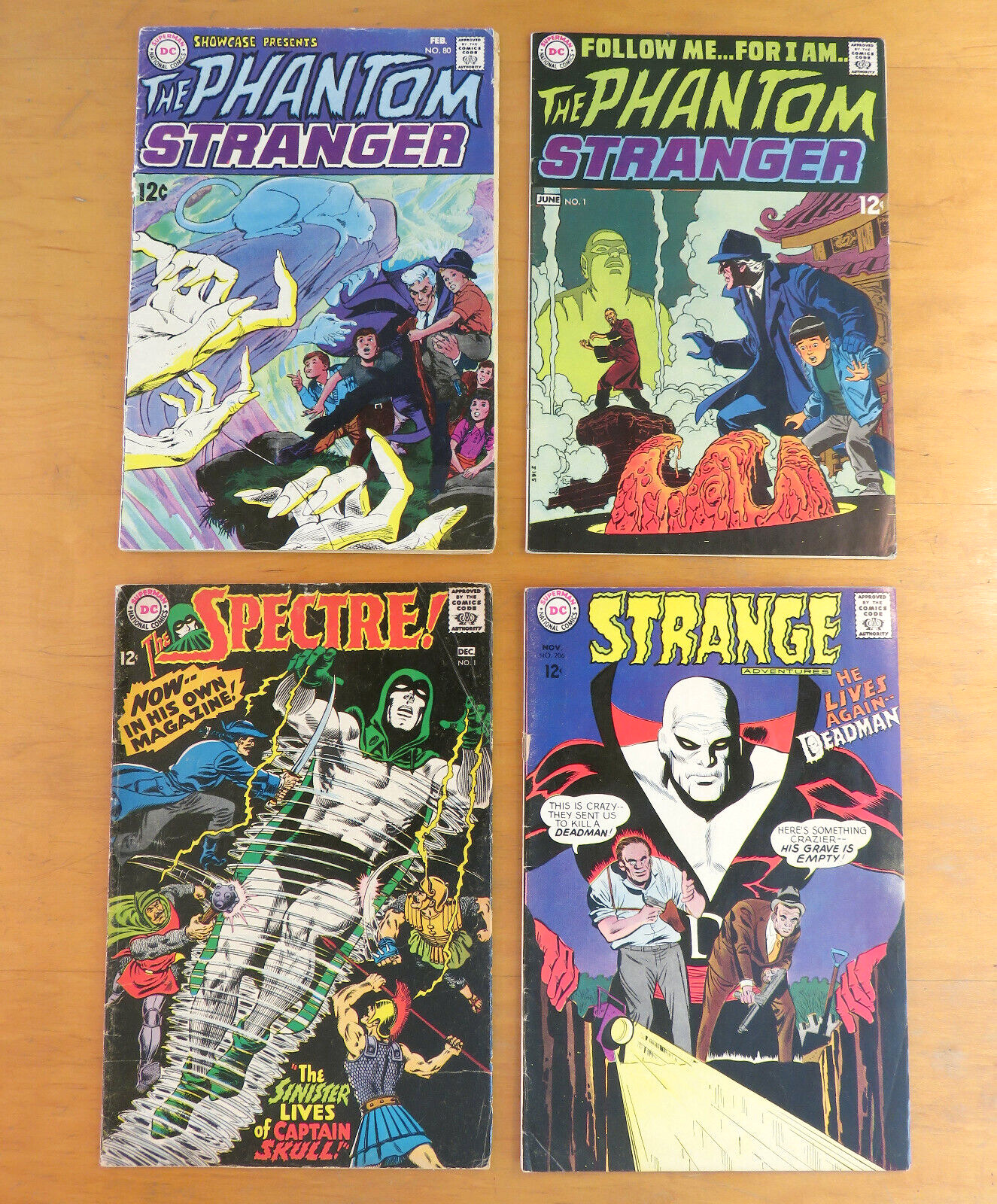 JLD comic lot - Spectre #1 Showcase 80 Phantom Stranger 1 Strange Adventures 206