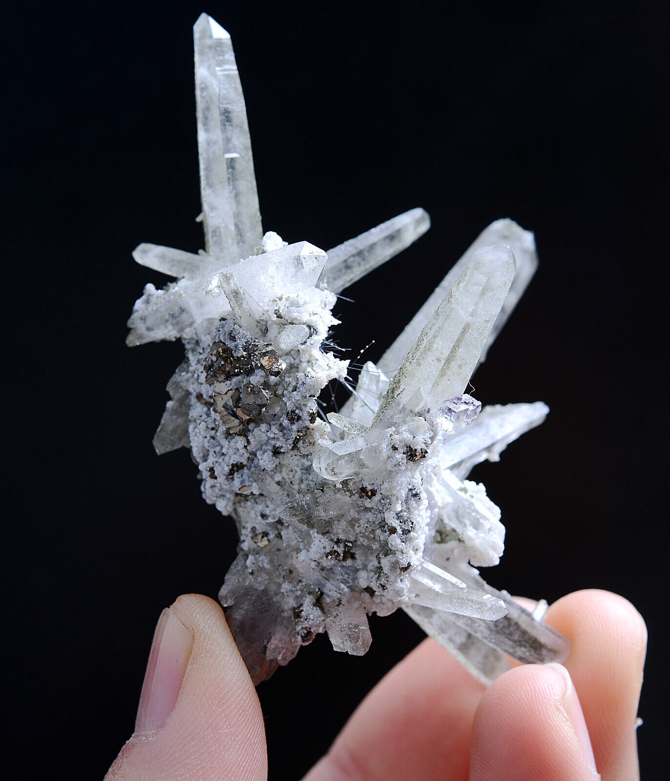 22g Natural Bismuthinite Crystal Arsenopyrite Mineral Specimen/YaoGangXianChina