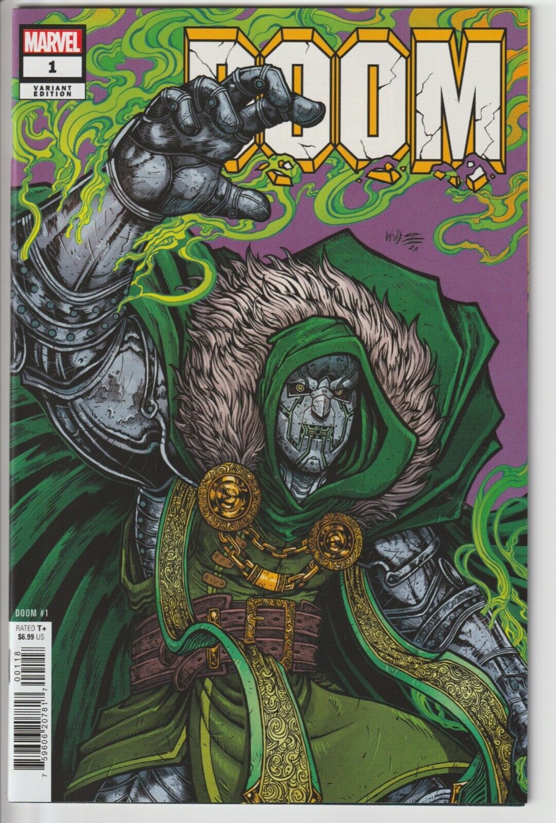 Marvel Doom #1 (2024) 1:25 Maria Wolf Variant Cover - See Pics