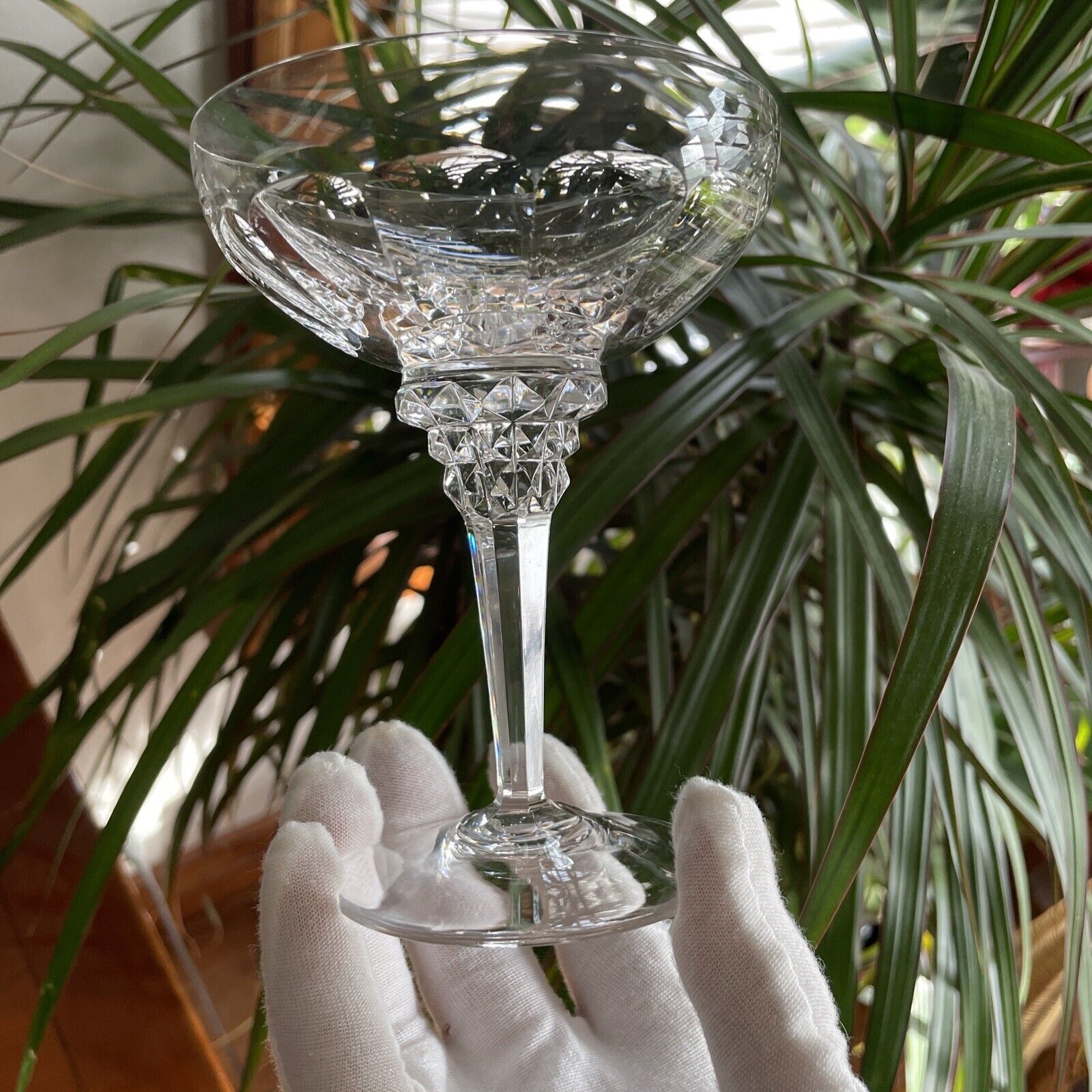 Jan Eisenloffel Dutch Art Deco Crystal Champagne Coupe