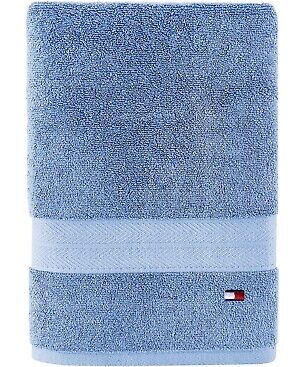 Tommy Hilfiger MIST BLUE Modern American Solid Cotton Bath Towel, US 30