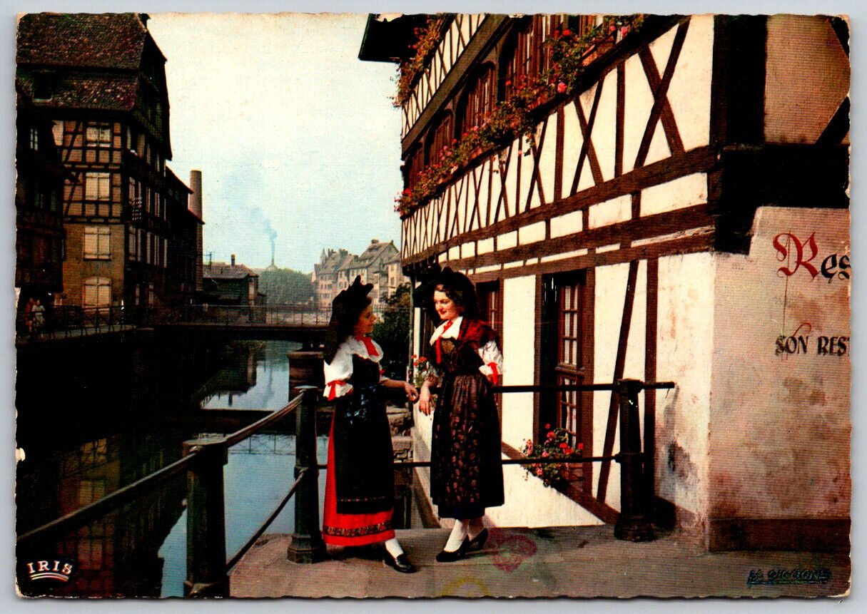 Alsaciennes A la Petite France A Strasbourg Postcard
