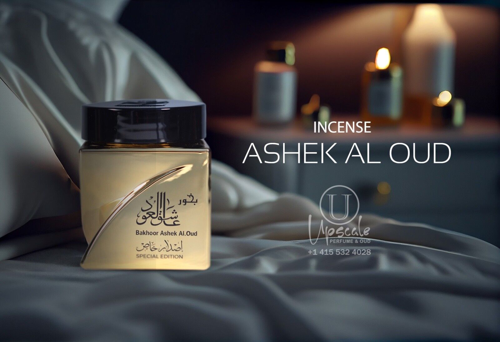 Ashek Al Oud Incense unique version blend of Rose,sandal, saffron,Amber,Patchoul