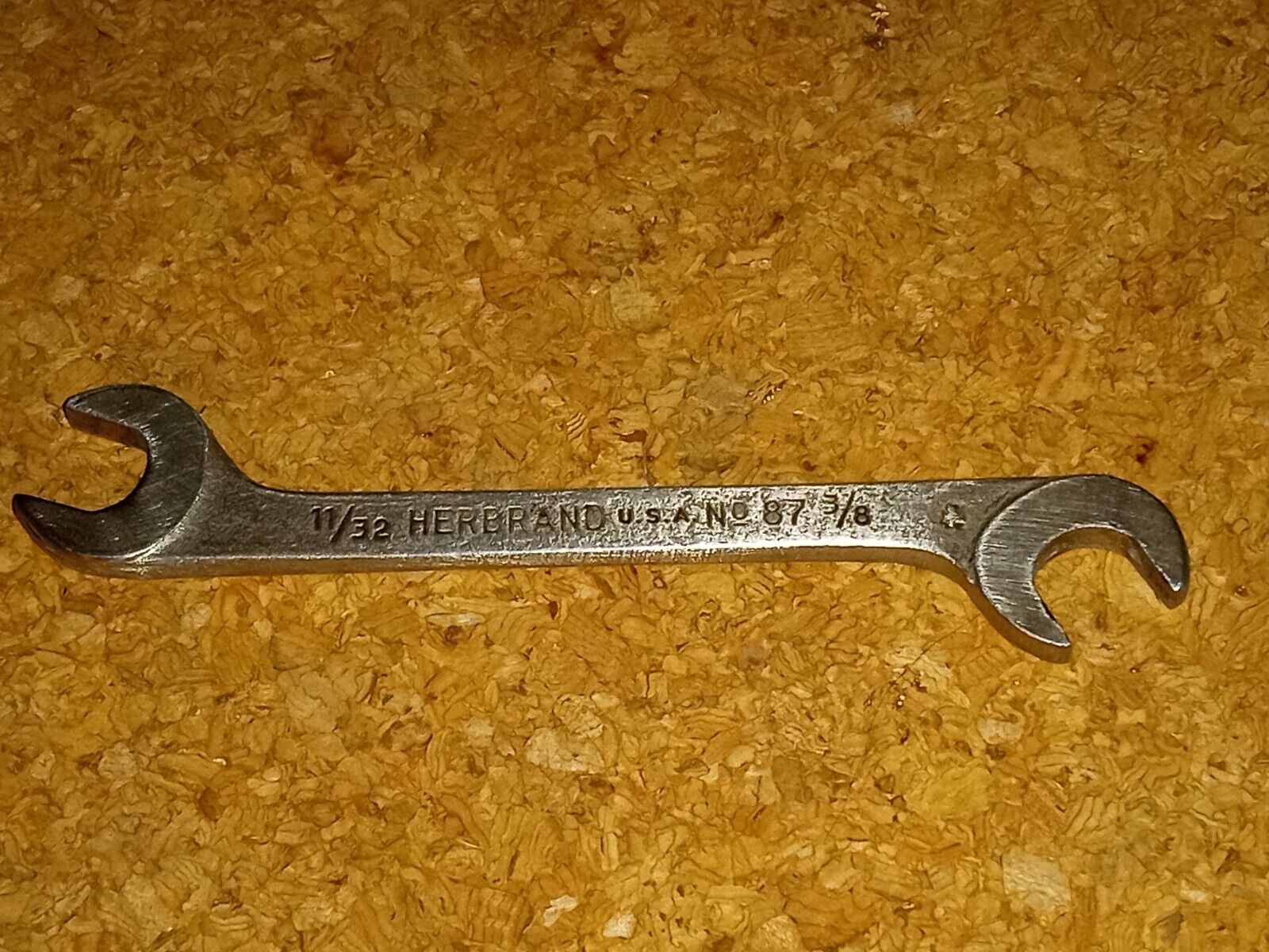 Vintage Herbrand No.87 11/32 - 3/8 Double Open End Wrench