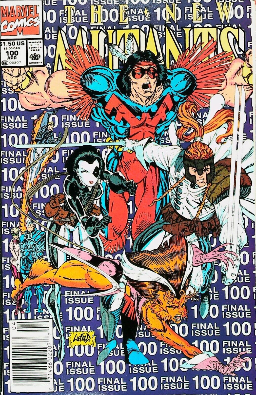 The New Mutants #100 Vol 1 (1991) KEY *Last Issue/1st App of X-Force*-High Grade
