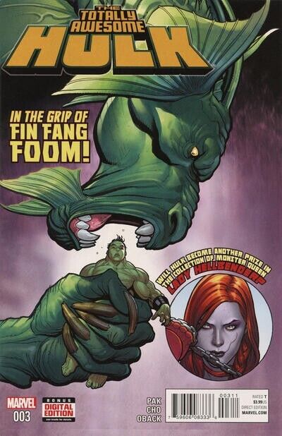 Totally Awesome Hulk #3 VF+ 8.5 2016 Frank Cho Cover
