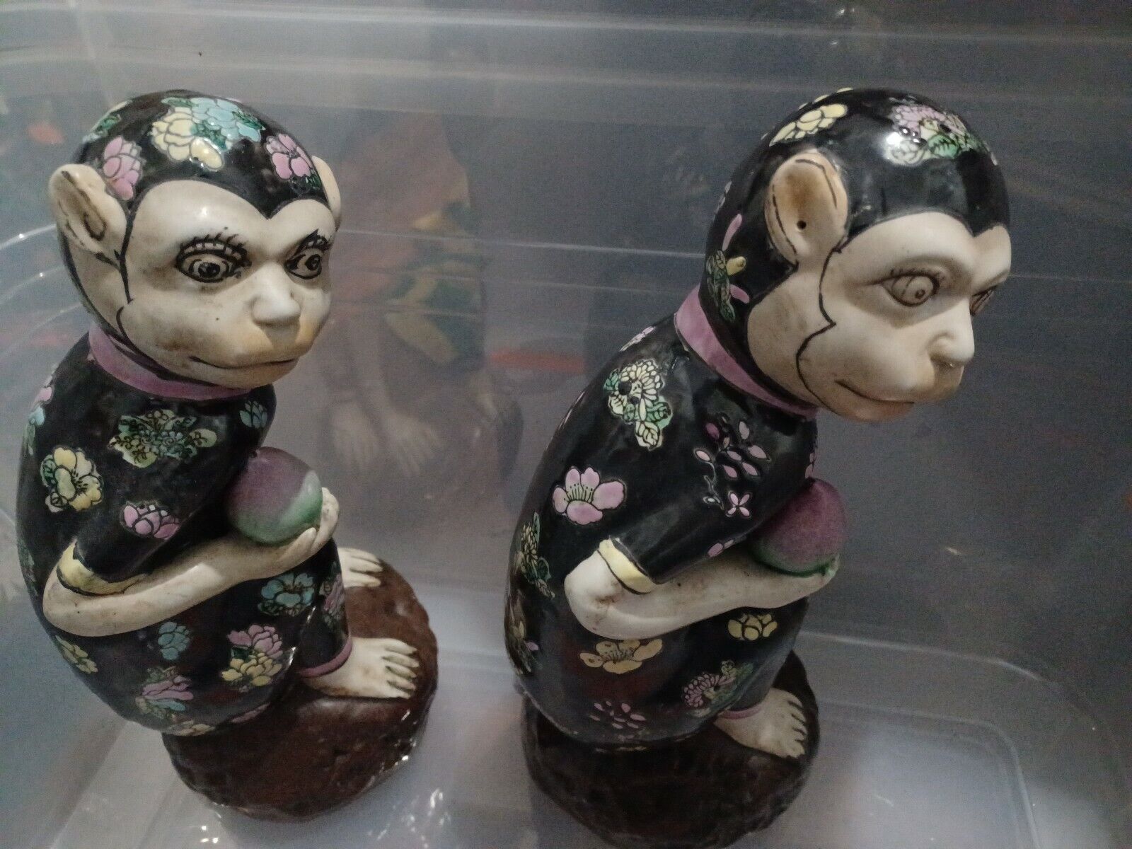  Vintage MultiColor ceramic Chinese Monkey 12\