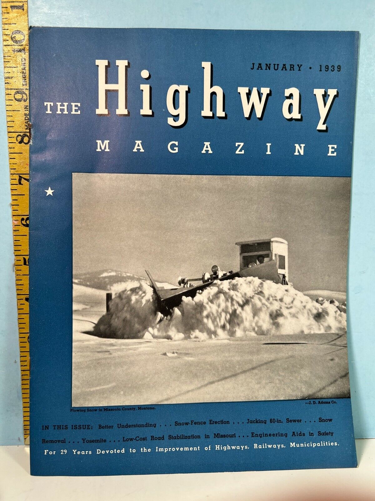 1939 Jan. The Highway Magazine - Highways, Railways & Bridges & Infrastructure