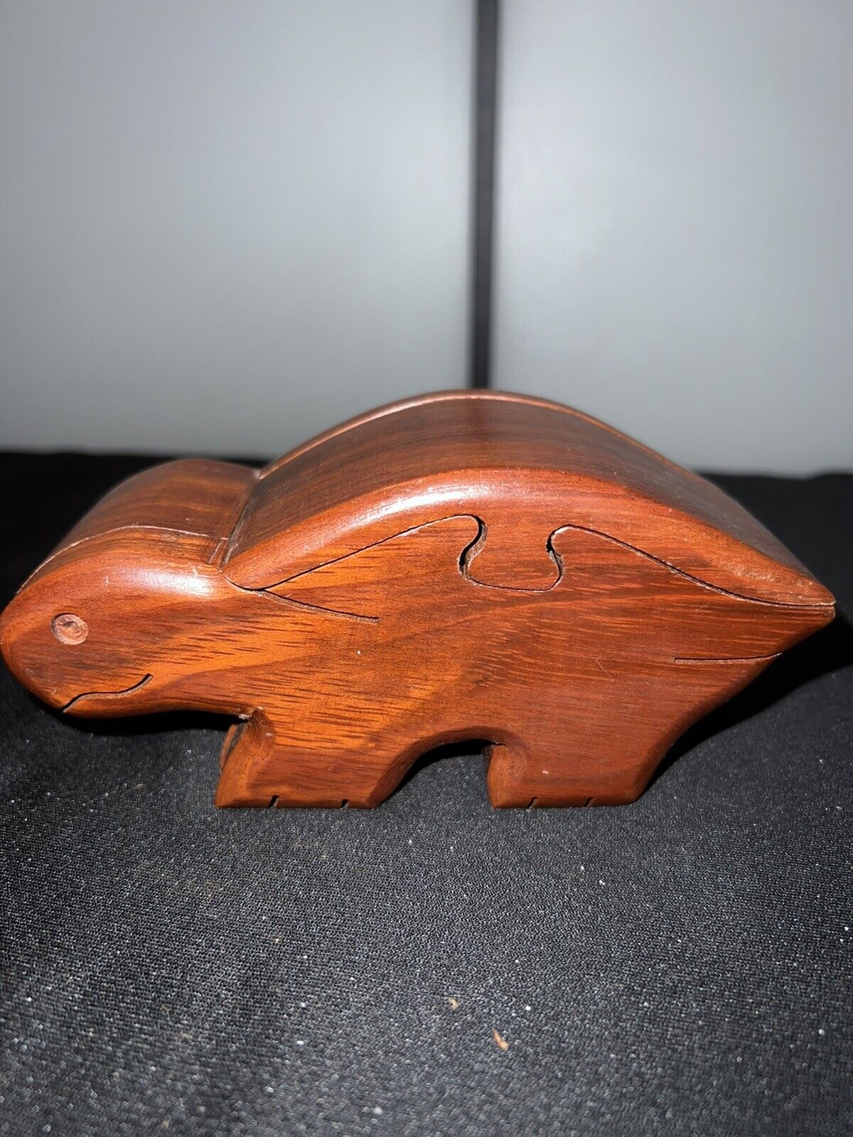 Wood Turtle Puzzle Box Jewelry Box Trinket Box 2.3/4 “ T- 5.3/4 “L-2.1/4 “w.NICE