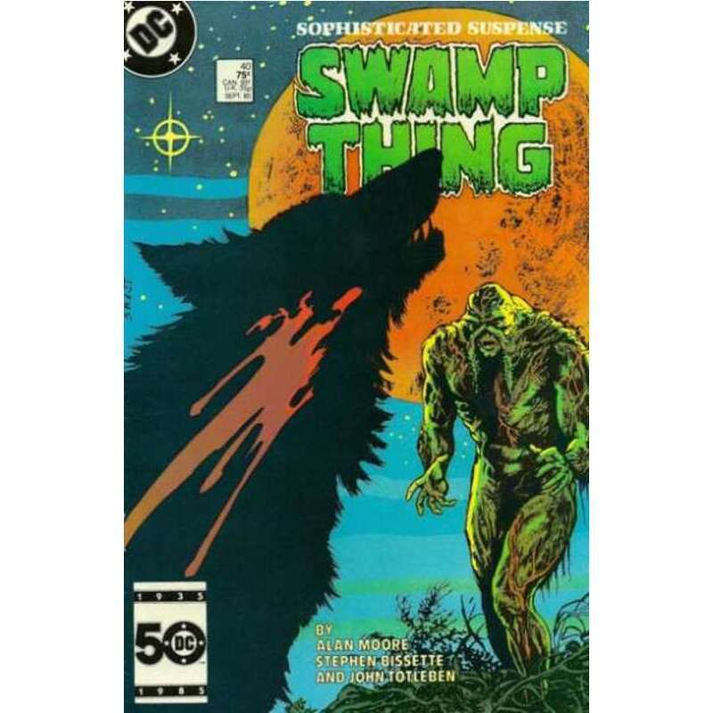 Swamp Thing (1982 series) #40 in Very Fine condition. DC comics [i\