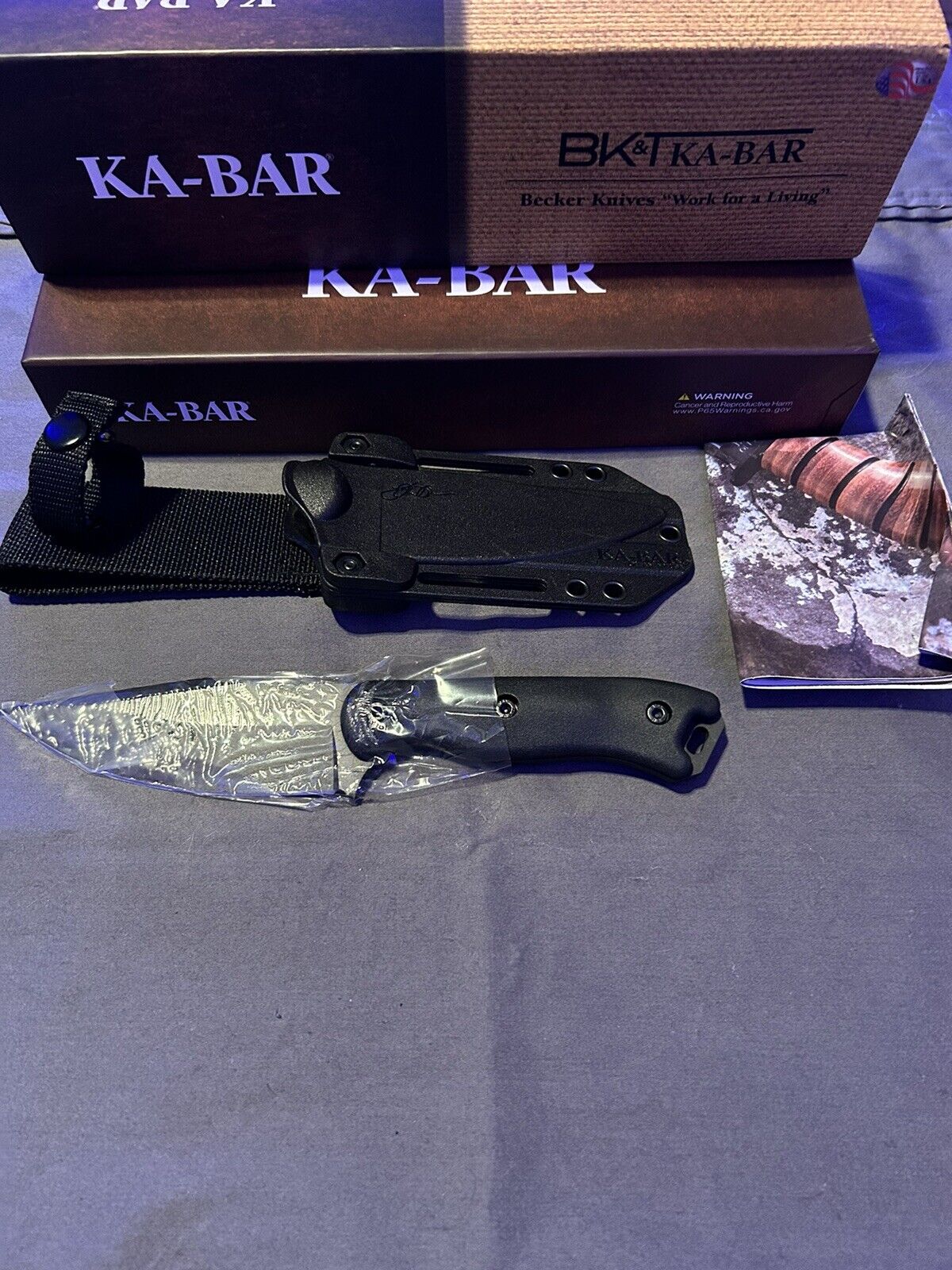 KA-BAR BK18 Short Becker Harpoon Fixed Blade Knife 4.56\