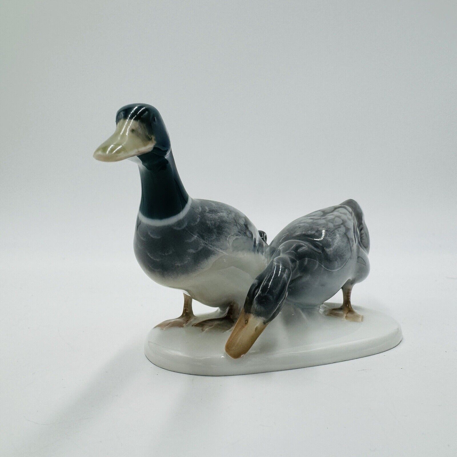Rosenthal Porcelain Germany Himmelstoss ducks figurine 3in x 6in Vintage 