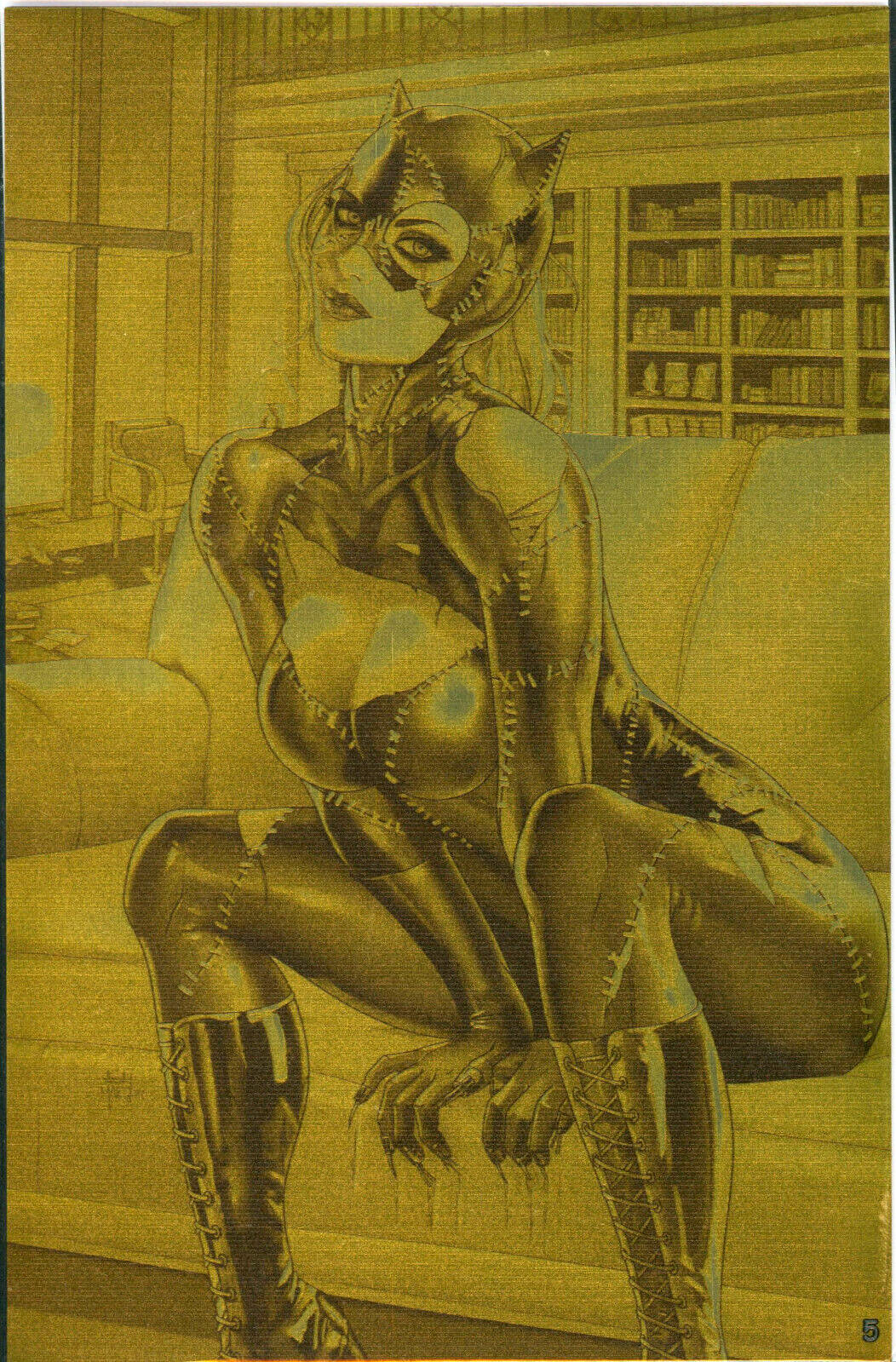 Con Artists #3 Ash Madi GOLD Catwoman Variant Ryan Kincaid Ltd /10