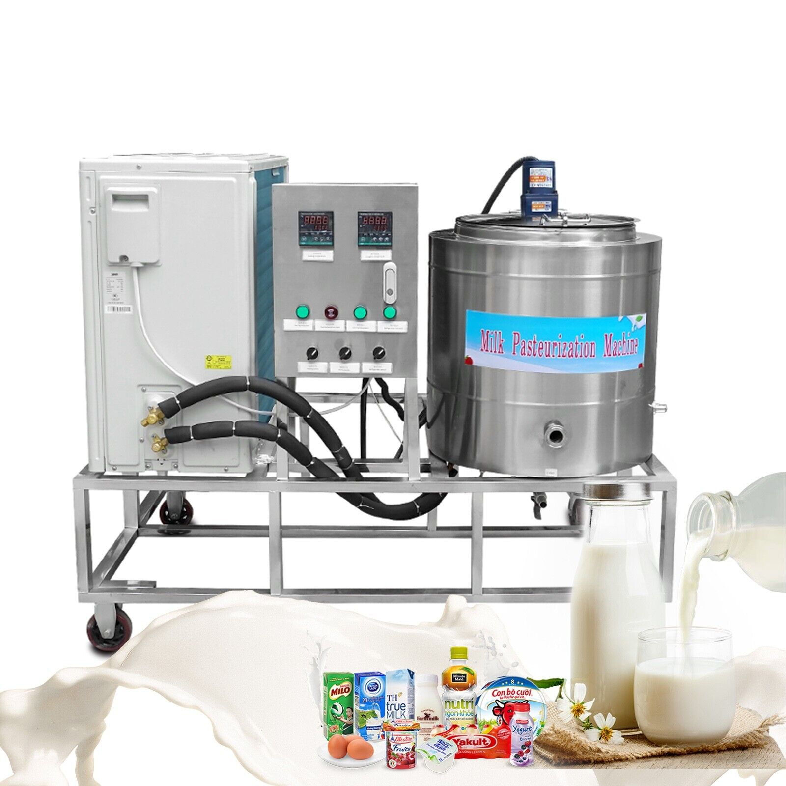 Kolice 150L Commercial Milk Pasteurization Machine Pasteurizer with refrigerated