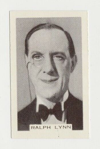 Ralph Lynn vintage 1936 Facchino\'s Cinema Stars Trading Card #96