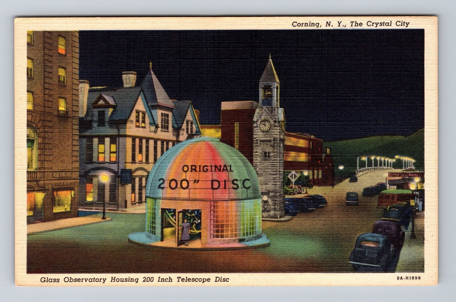 Corning NY-New York, The Crystal City, Advertisement, Antique, Vintage Postcard