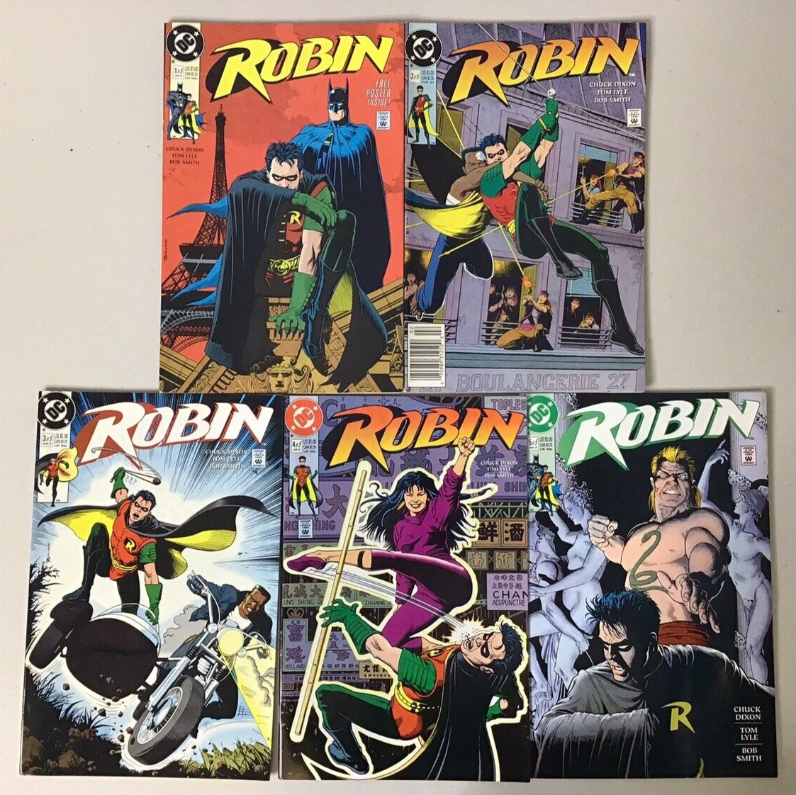 Robin #1-5 COMPLETE RUN 1991 Lot of 5
