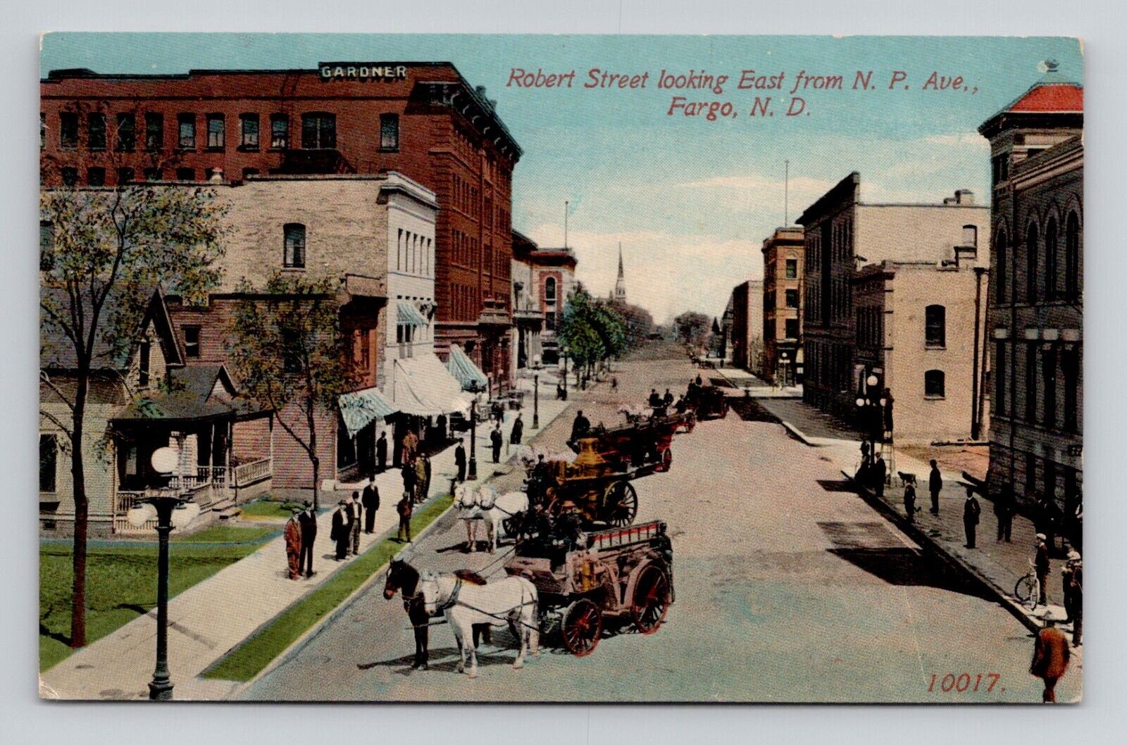 Postcard Robert Street Fargo North Dakota ND, Antique C17