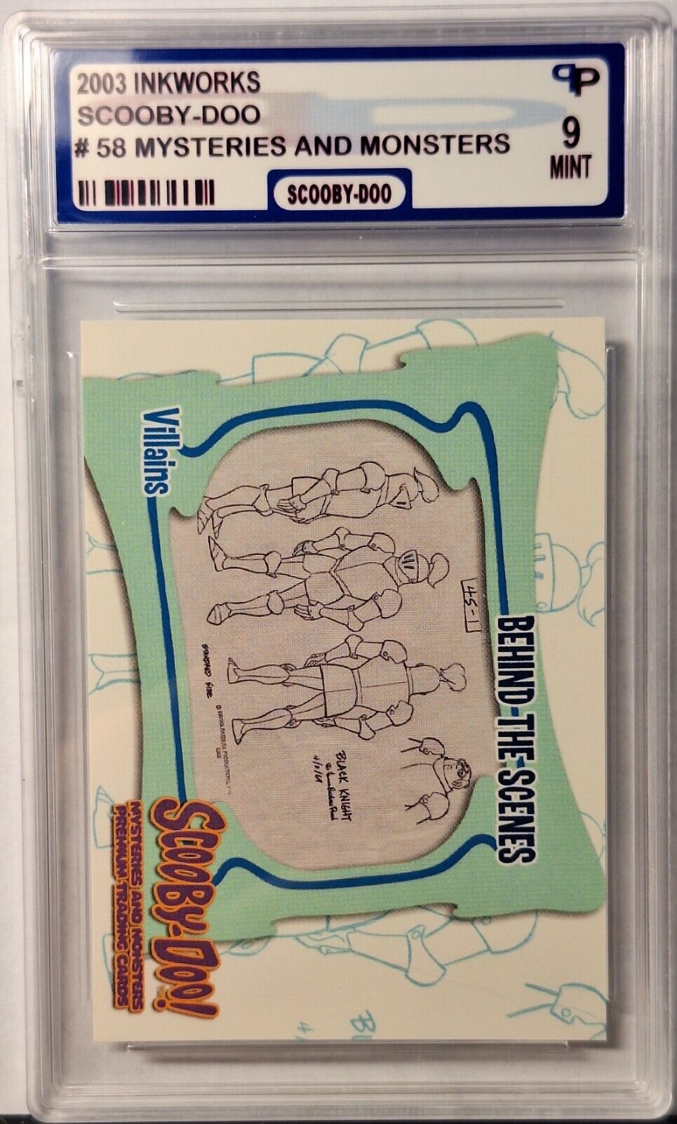 2003 Inkworks #58 Scooby Doo Mysteries And Monsters Character Design - PSA 9