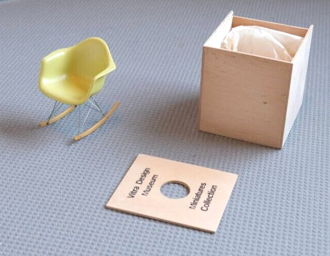 Vitra Design Museum Miniature Collection RAR Chair Yellow Used from Japan
