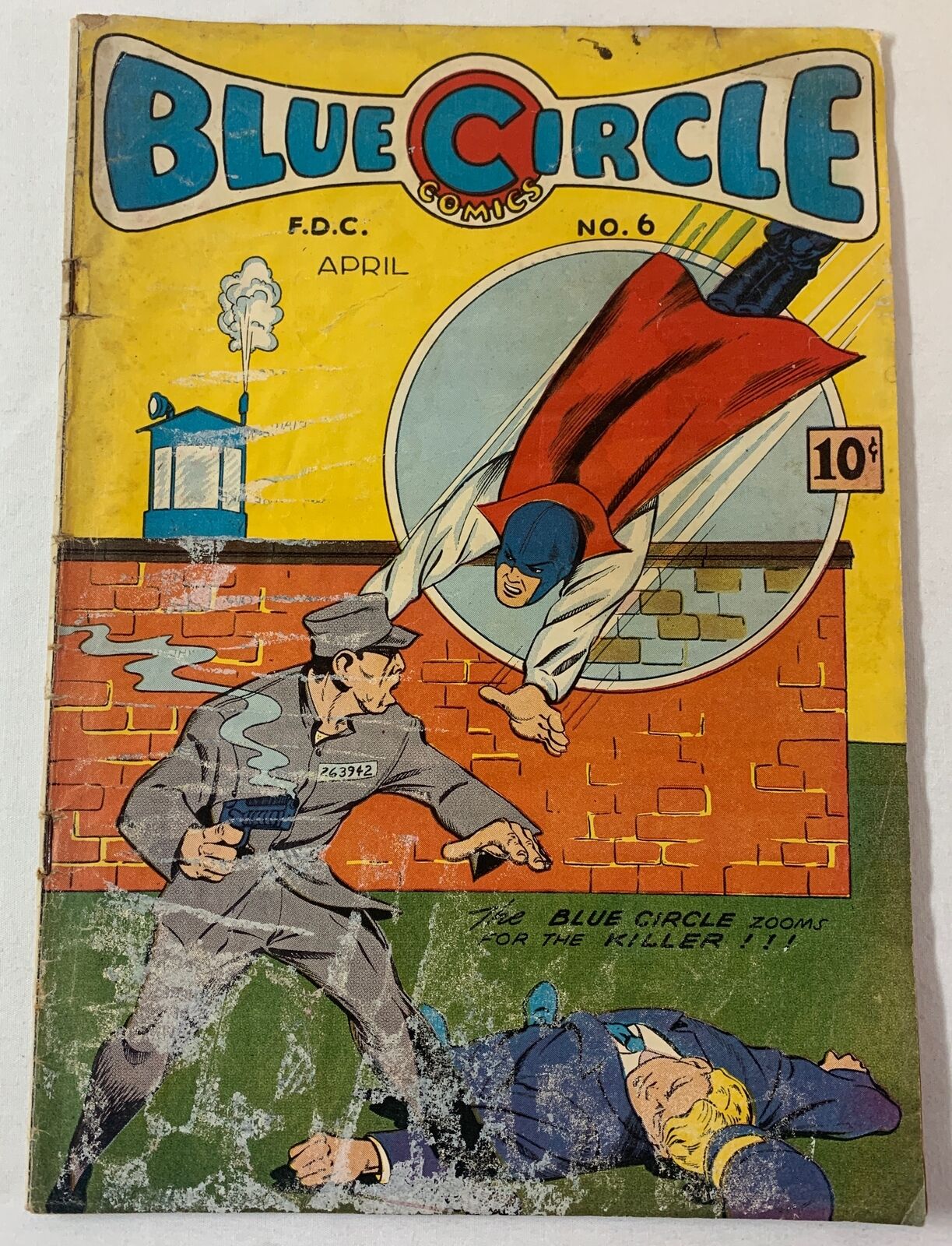 1945/1949 BLUE CIRCLE COMICS #6/MURDER INCORPORATED #14 oddball golden age