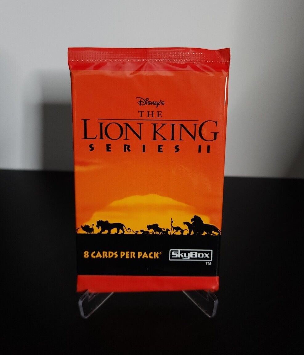 DISNEY'S THE LION KING SERIES II Booster Pack (SkyBox, 8 Cards, 1995) New/Sealed