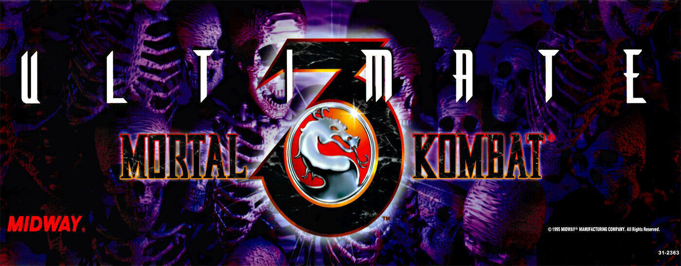 Ultimate Mortal Kombat 3 Arcade Marquee/Sign (26\