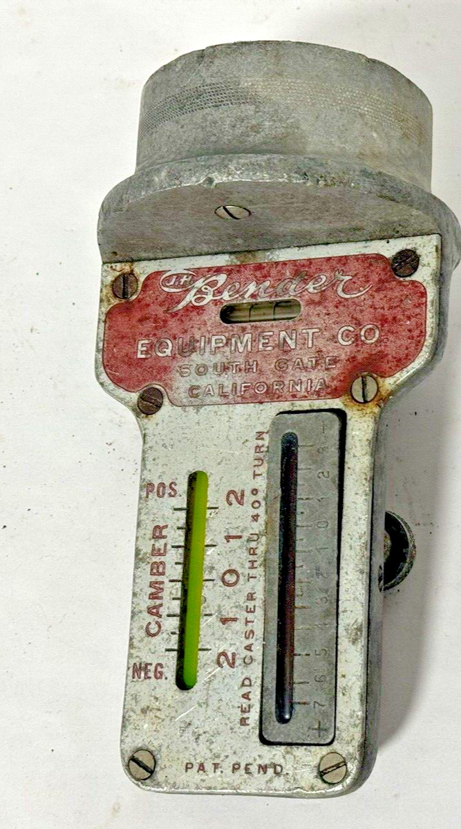 Vintage JH Bender Model 400 Magnetic Camber Caster Gauge for  Parts or repair