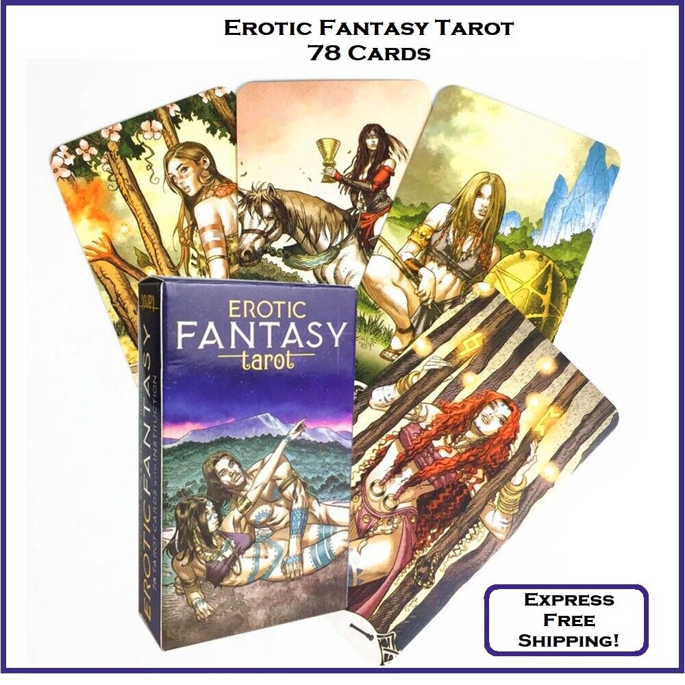 Erotic Fantasy Tarot Deck 78 Cards English Version Sensual Artwork New Unique