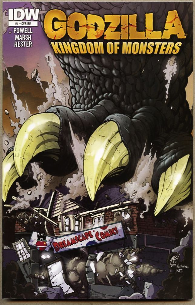 Godzilla Kingdom Of The Monsters #1-2011 nm- 9.2 DREAMSCAPE COMICS VARIANT Cover