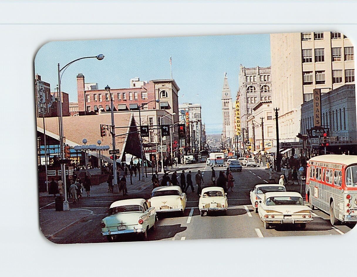 Postcard View of 16th Street Denver Colorado USA