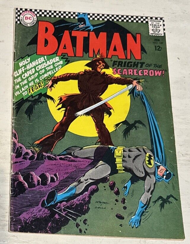 Batman #189 DC Comics 1st appearance of the Scarecrow in the Silver Age