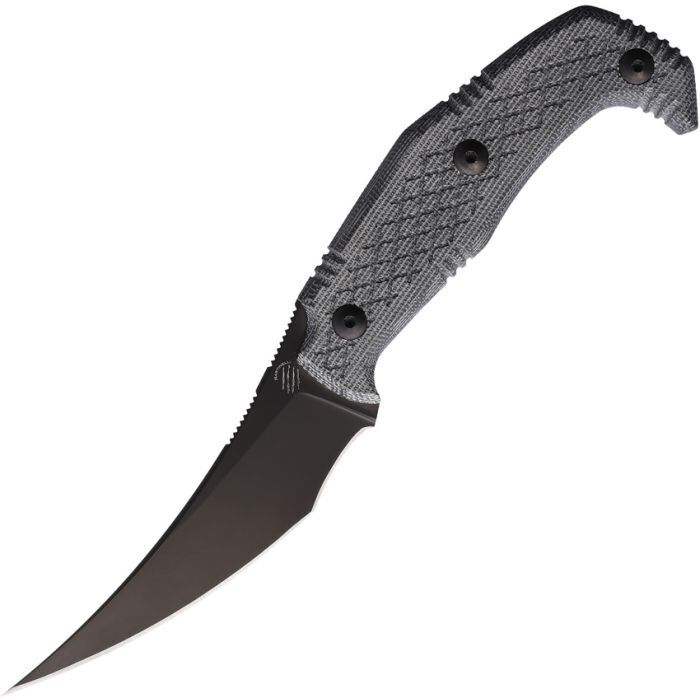 Bastinelli Creations Yummy Fixed Blade Knife Black Micarta Handle M390 BAS260