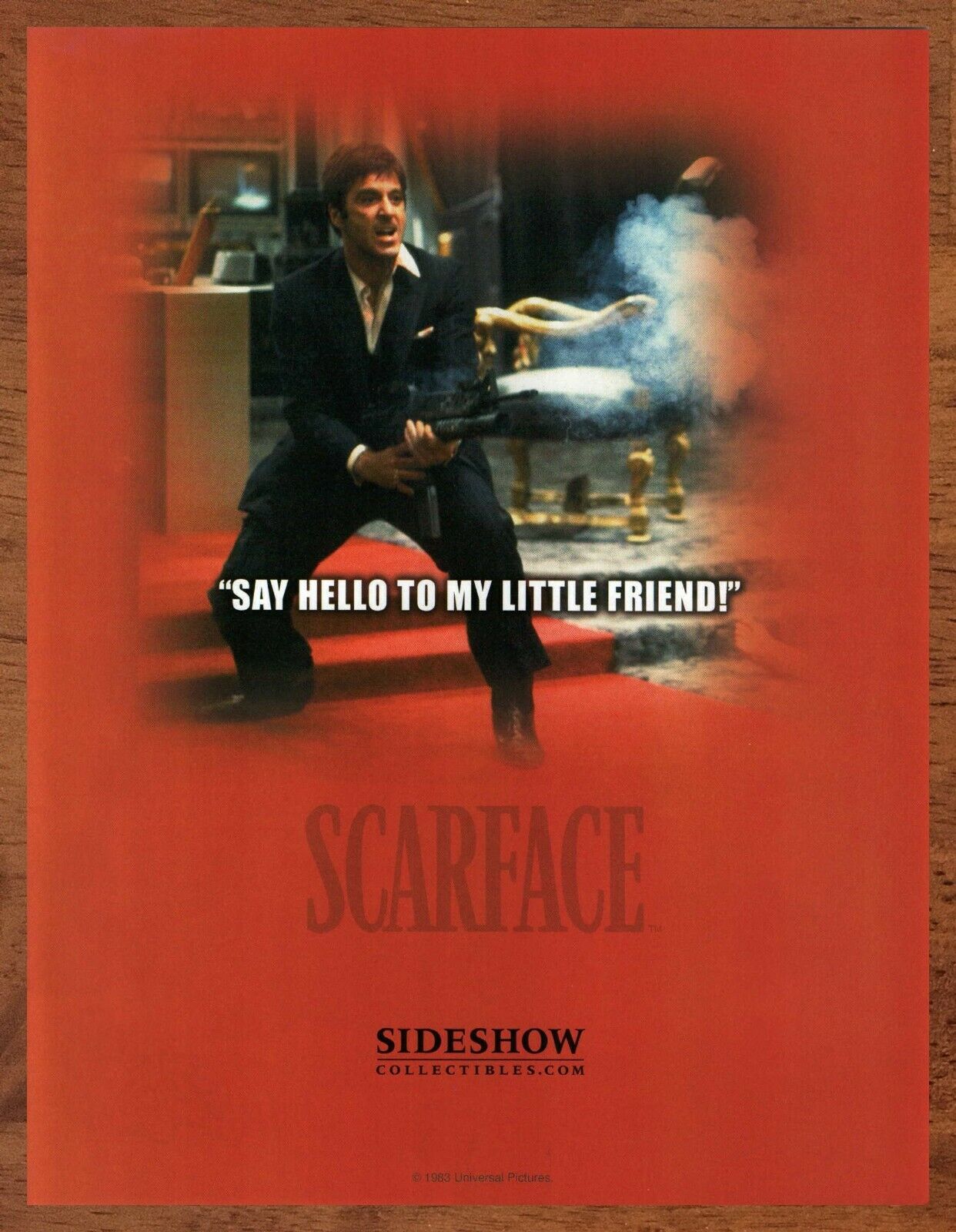 2004 Sideshow Collectibles Scarface Vintage Print Ad/Poster Al Pacino Art Décor 