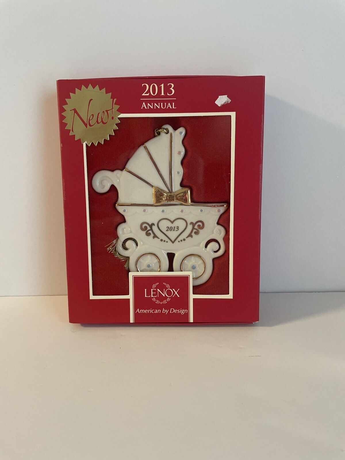 LENOX 2013 BABY\'s 1st CHRISTMAS Baby Carriage annual ORNAMENT -- -- NEW in BOX