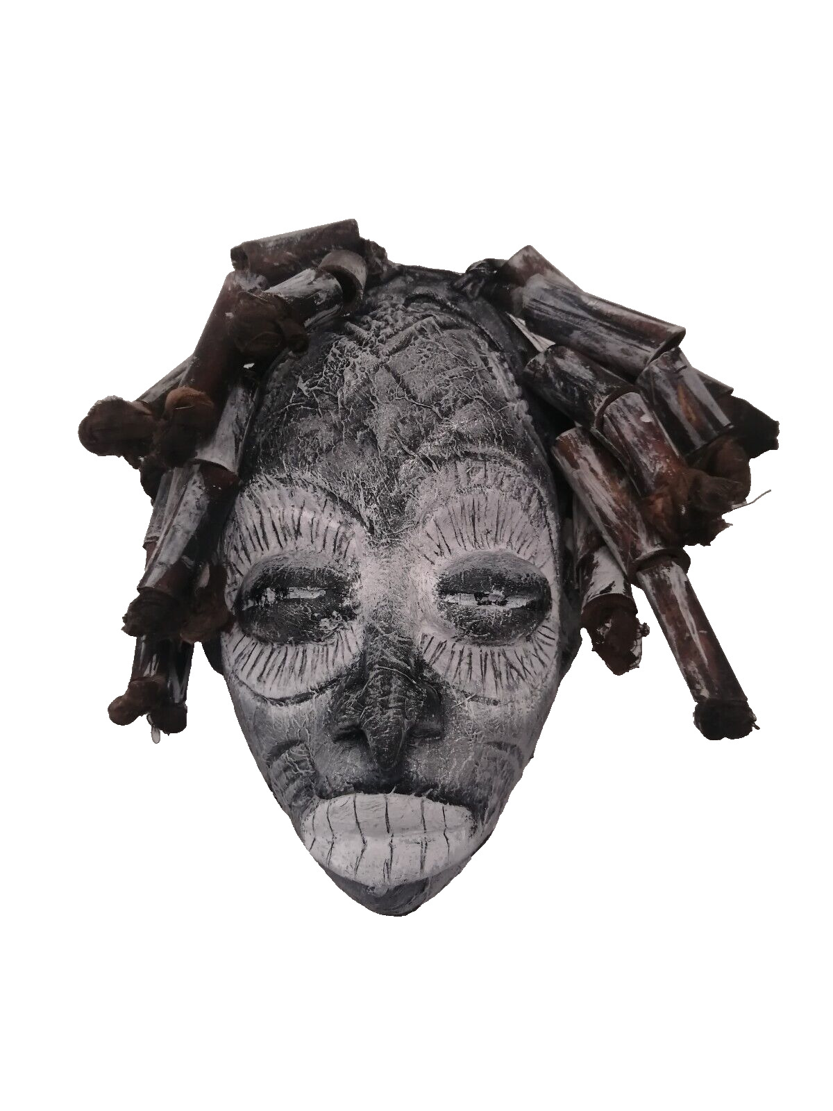 Papa Legba Voodoo Temple Mask,  Vintage African Voodoo Artifact