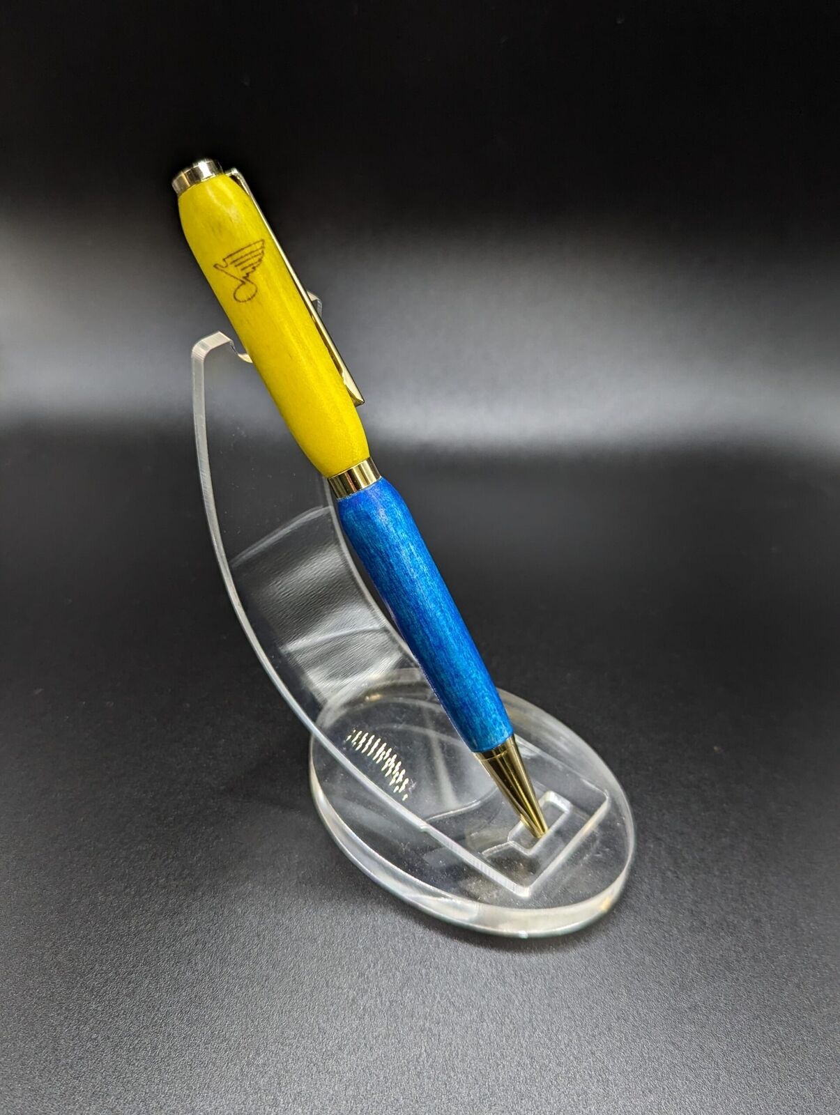 St. Louis Blues Hockey Slimline Handmade Pen