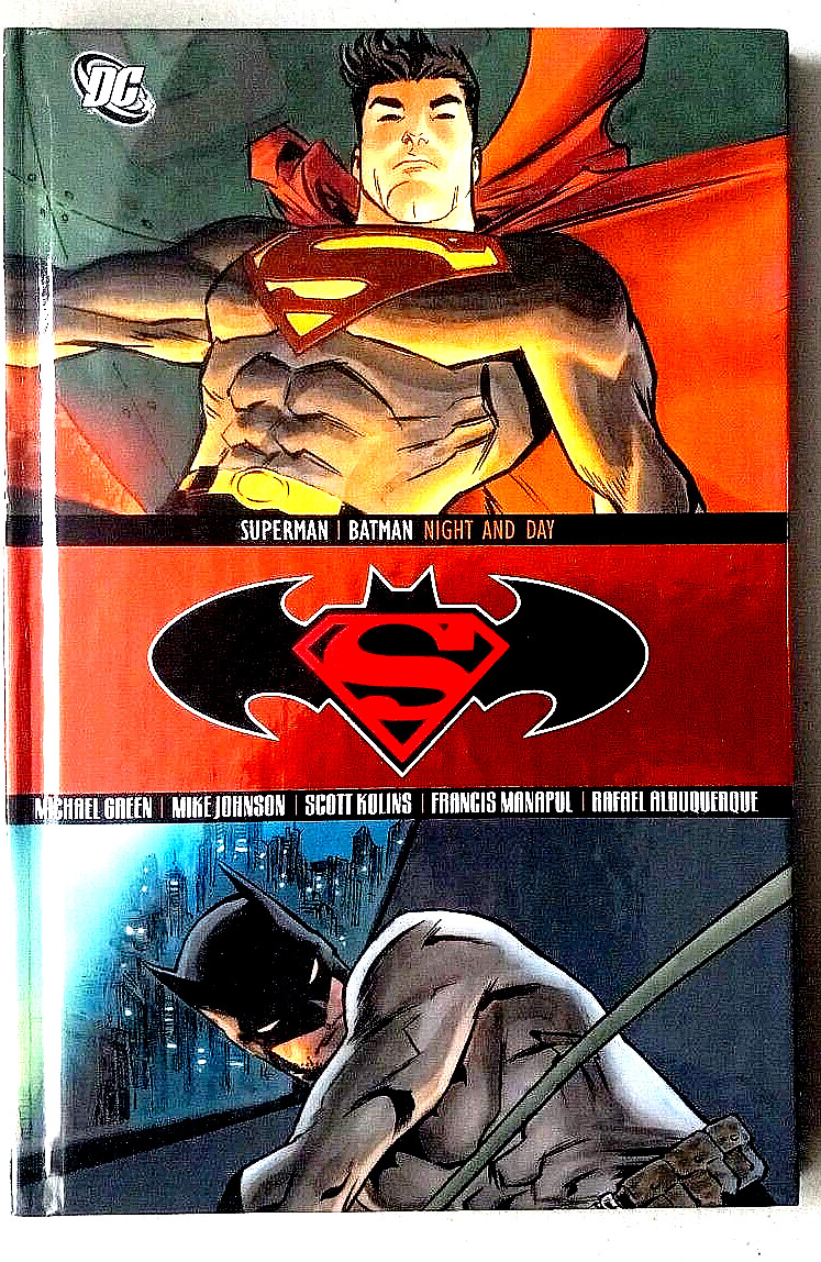 Superman Batman Comic Book Hardcover Night And Day 2010 1st Printing DC Comics
