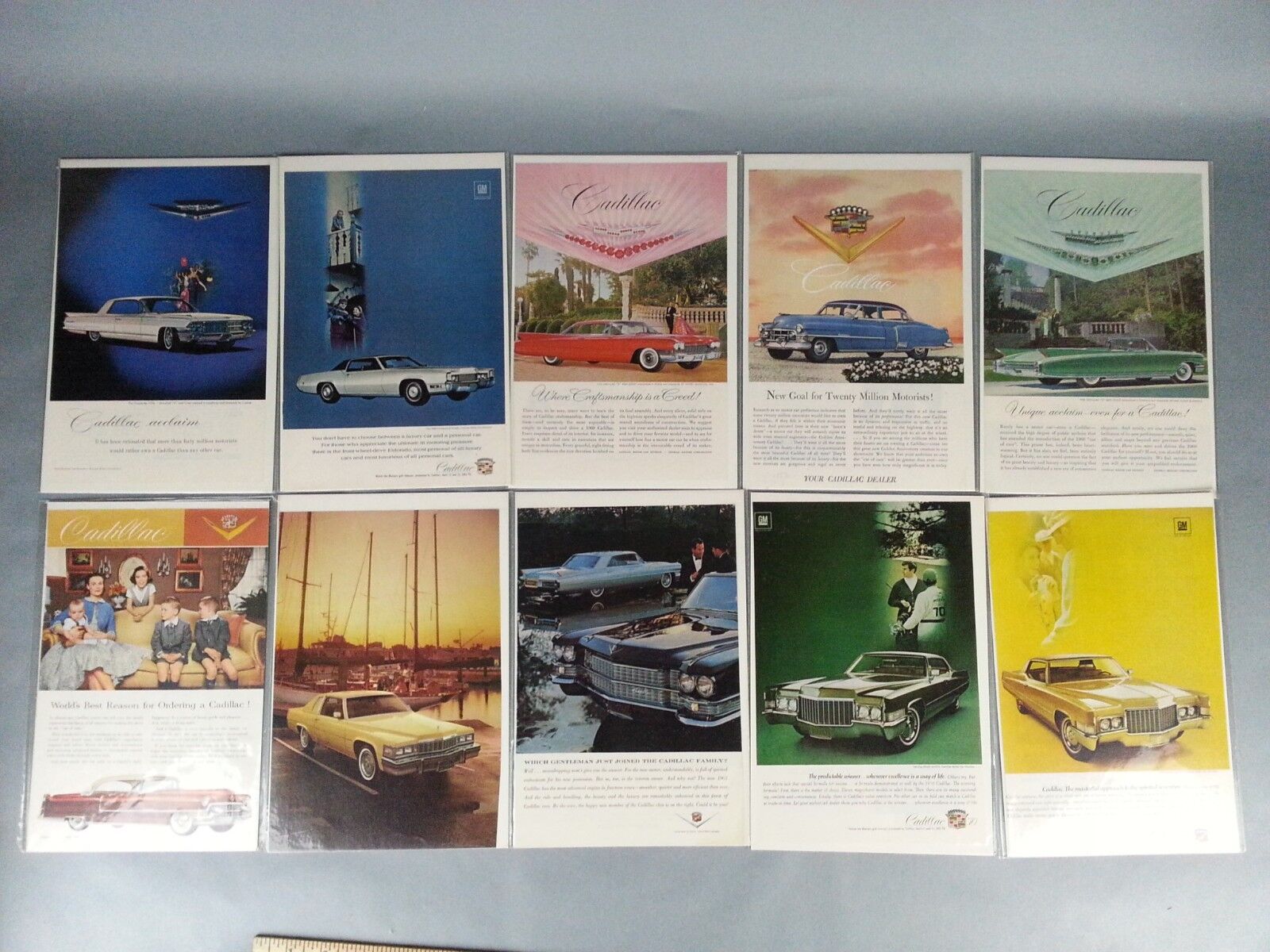 10 Original Vintage Paper Pontiac Car Ad 1950\'s 1960s 70\'s Advertising Magazine