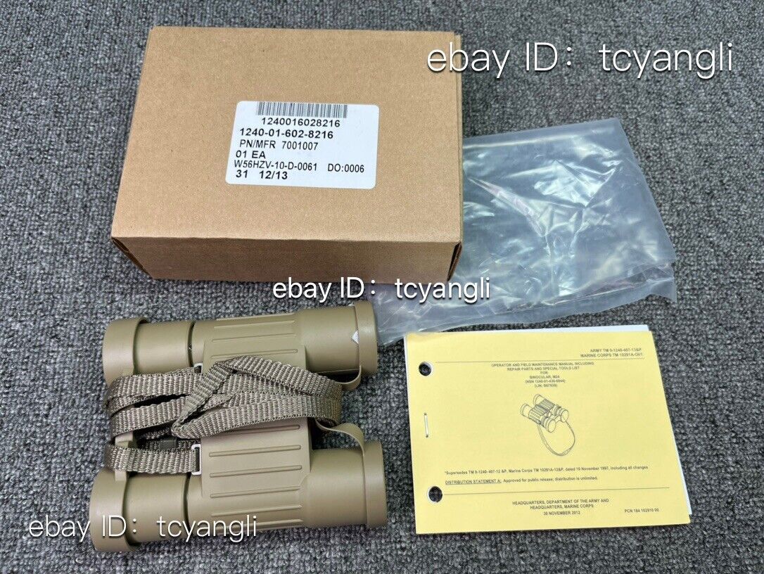 M24 binoculars Original US Military Binoculars Desert Tan 7*28 Brand New