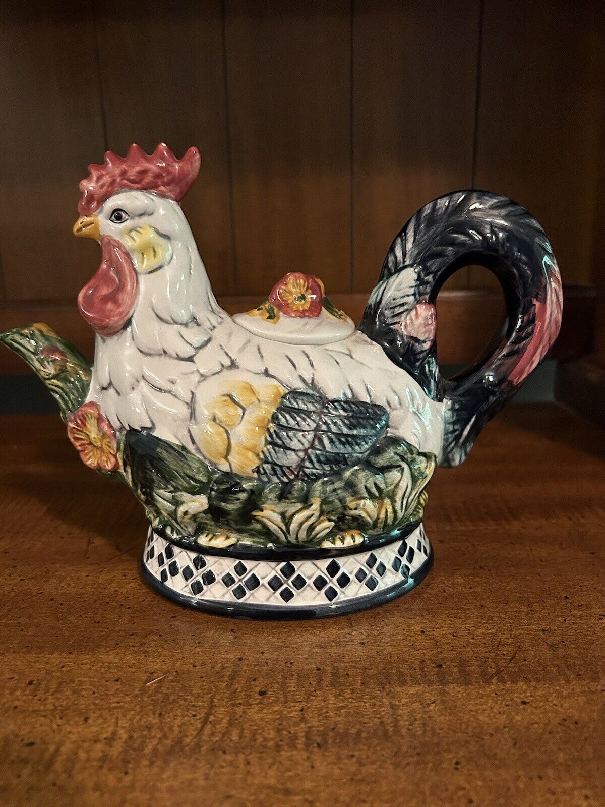 Vintage Rooster Teapot Farmhouse-Country-Rooster Decor CBK LTD, LLC 1998