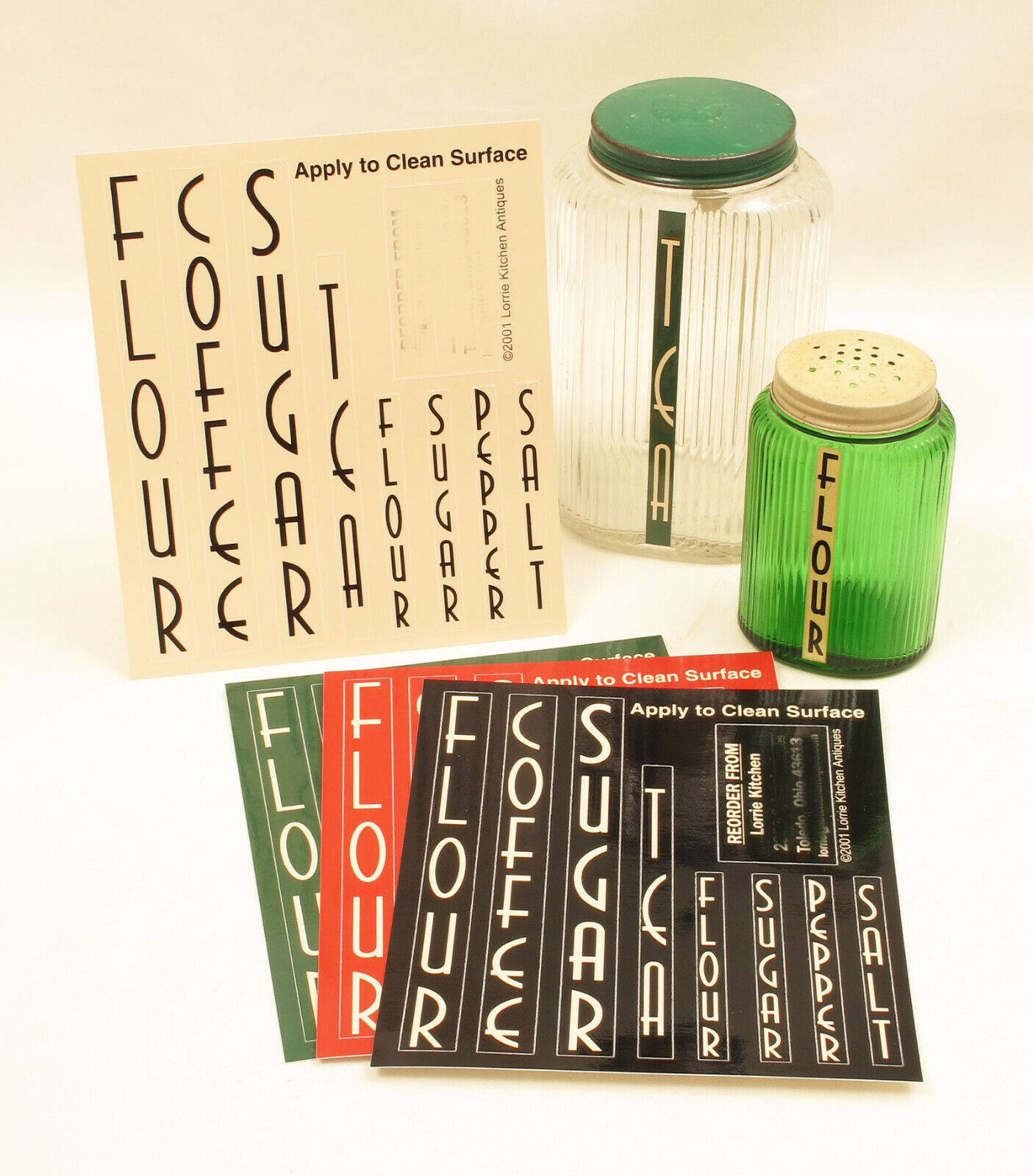 --- Owens OVOID Kitchen Canister Reproduction Labels ---