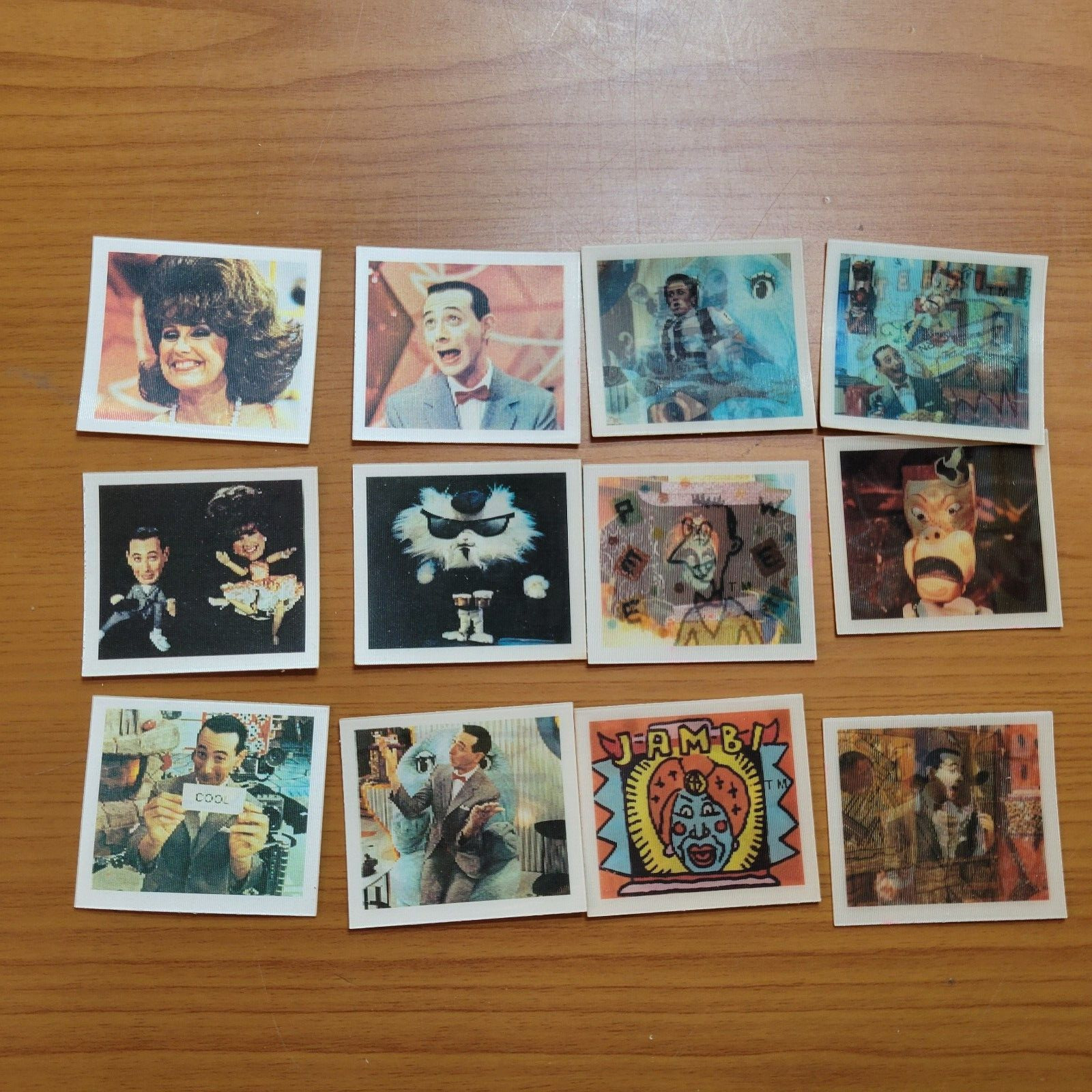 1988 Topps PEE WEE'S PLAYHOUSE Complete Lenticular FLICKER MINI 12 Card Set