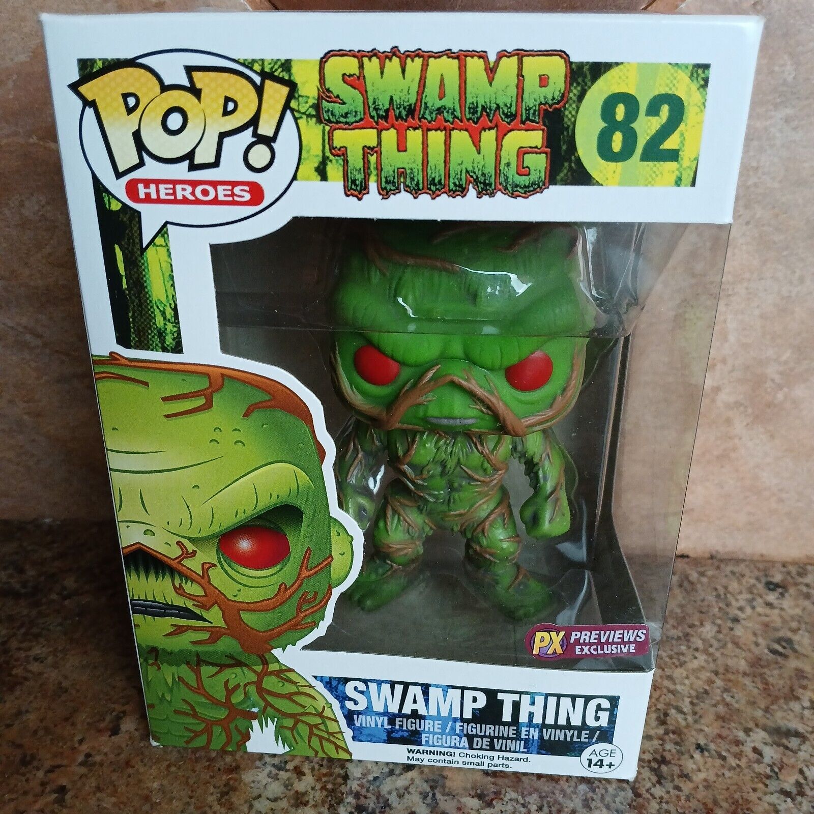 VAULTED Funko POP Heroes SWAMP THING #82 PX Previews Exclusive with PROTECTOR